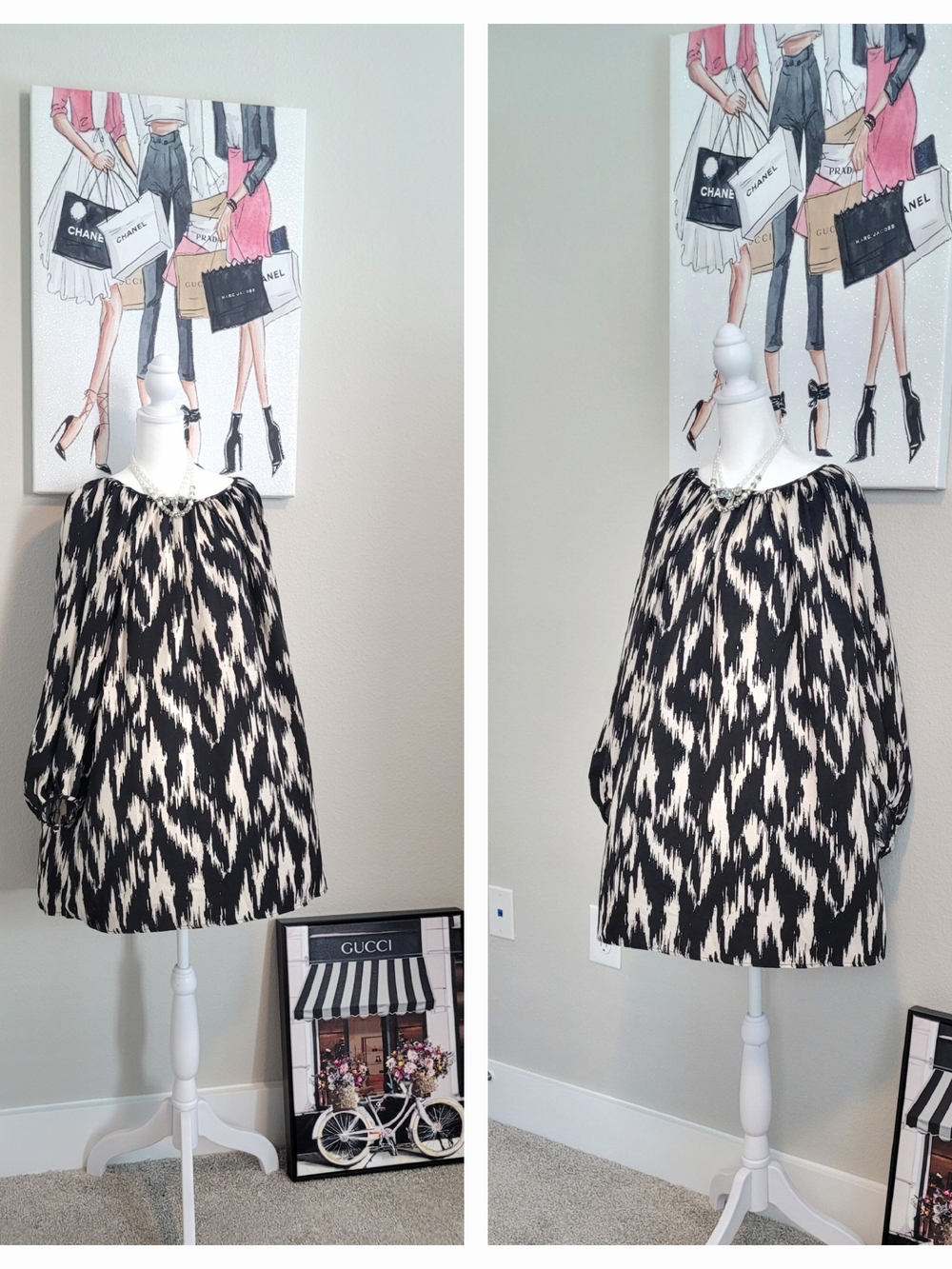 H & M Printed Viscose Tunic Dress